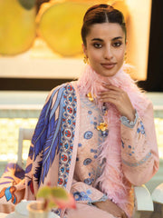 MUSHQ Broadway Unstitched Embroidered Karandi 3Pc Suit MNM-01