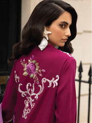 MUSHQ Broadway Unstitched Embroidered Linen 3Pc Suit MNM-02