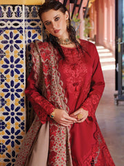 MUSHQ Moroccan Dream Unstitched Embroidered Sateen 3Pc Suit MNW-04