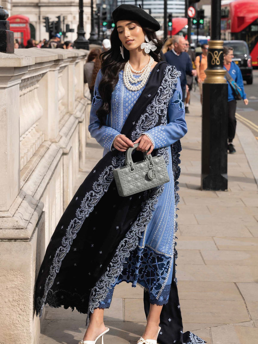 MUSHQ Broadway Unstitched Embroidered Khaddar 3Pc Suit MNM-05