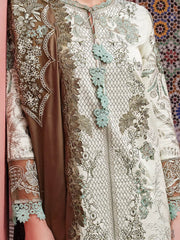 MUSHQ Moroccan Dream Unstitched Embroidered Sateen 3Pc Suit MNW-05