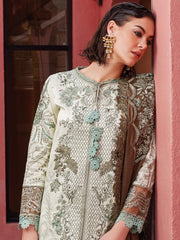 MUSHQ Moroccan Dream Unstitched Embroidered Sateen 3Pc Suit MNW-05