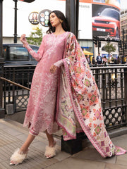 MUSHQ Broadway Unstitched Embroidered Karandi 3Pc Suit MNM-06