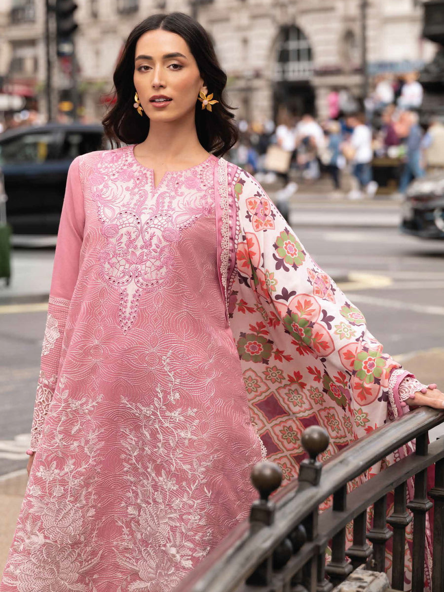 MUSHQ Broadway Unstitched Embroidered Karandi 3Pc Suit MNM-06