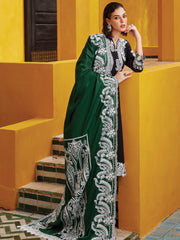 MUSHQ Moroccan Dream Unstitched Embroidered Sateen 3Pc Suit MNW-06