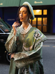 MUSHQ Broadway Unstitched Embroidered Khaddar 3Pc Suit MNM-08