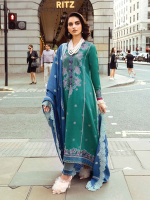 MUSHQ Broadway Unstitched Embroidered Khaddar 3Pc Suit MNM-11