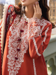 MUSHQ Broadway Unstitched Embroidered Linen 3Pc Suit MNM-13