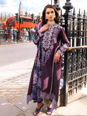 MUSHQ Broadway Unstitched Embroidered Linen 3Pc Suit MNM-15