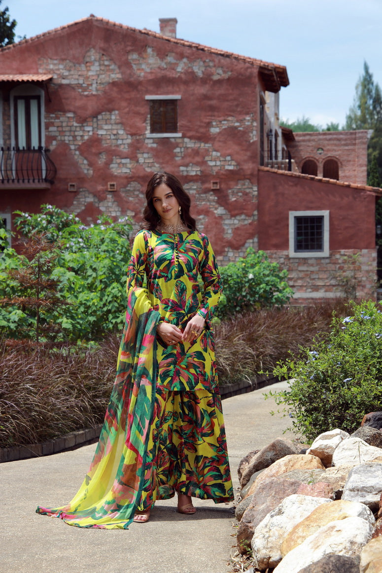 Feathers Premium Printed Lawn Unstitched 3Pc Suit MONEL-FT543