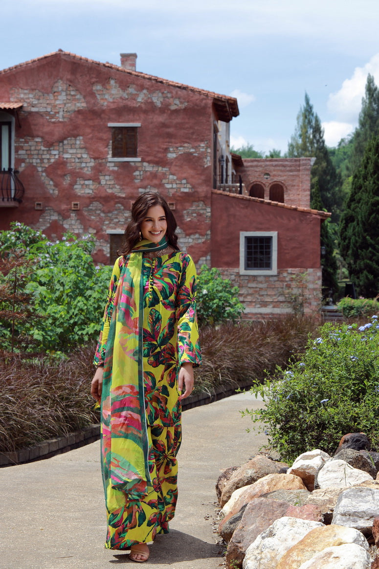 Feathers Premium Printed Lawn Unstitched 3Pc Suit MONEL-FT543