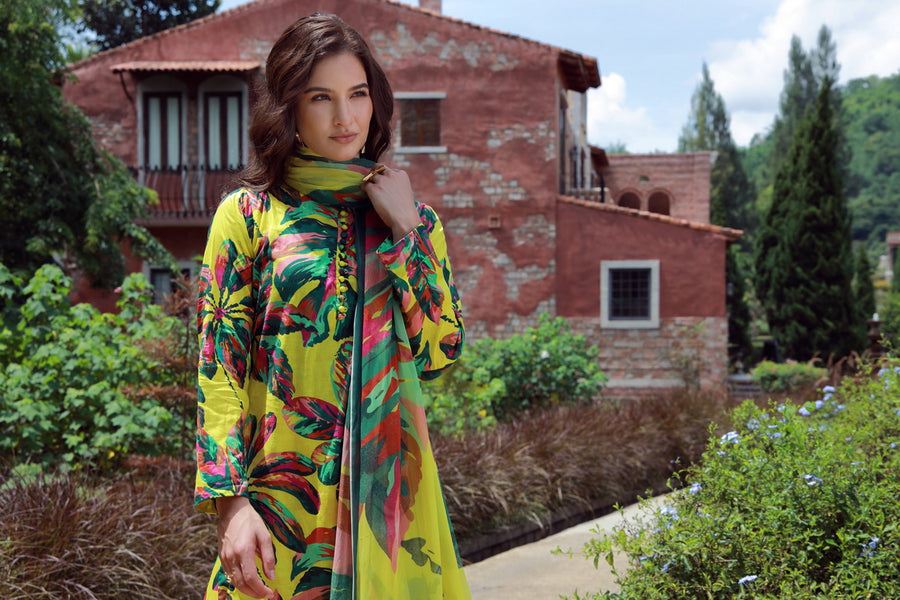 Feathers Premium Printed Lawn Unstitched 3Pc Suit MONEL-FT543