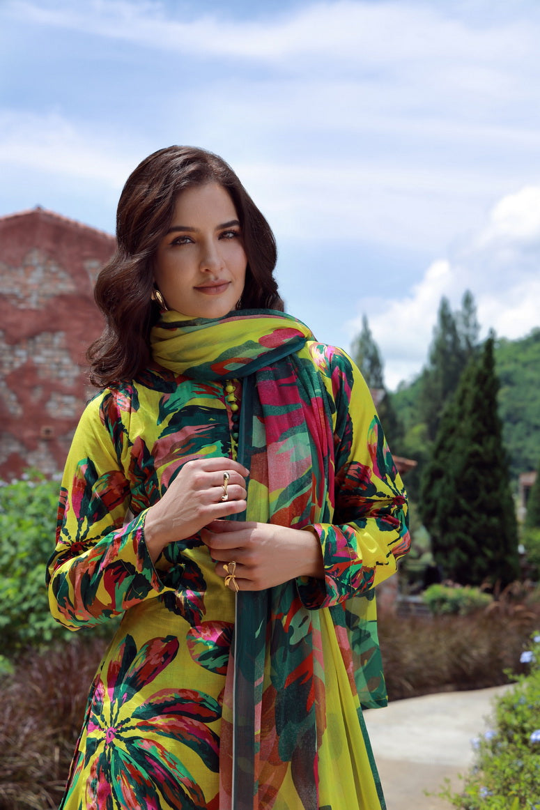 Feathers Premium Printed Lawn Unstitched 3Pc Suit MONEL-FT543