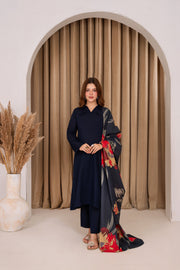 Feathers Digital Printed Khaddar Unstitched 3Pc Suit MORLIS-FT595