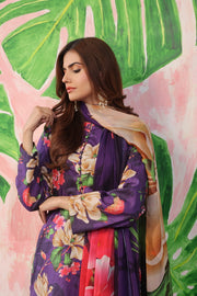 Feathers Whisper Winds Unstitched Printed Lawn 3Pc Suit MORVIA-FT492
