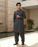 Sky Light by Fabrieco Men's Unstitched Soft Blended Suit - Moss
