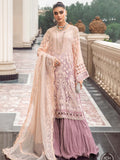 Maria.B Unstitched Chiffon Embroidered Suit MPC-23-103 Lilac