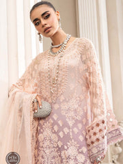 Maria.B Unstitched Chiffon Embroidered Suit MPC-23-103 Lilac
