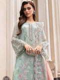 Maria.B Unstitched Chiffon Embroidered Suit MPC-23-104 Mint Green
