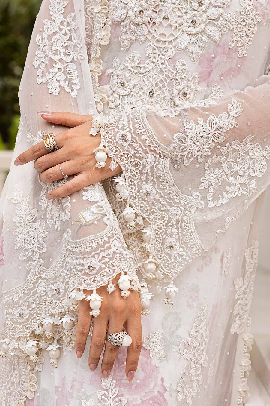 Maria B Embroidered Luxury Chiffon Unstitched 3Pc Suit MPC-25-101
