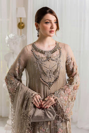 Maria B Embroidered Luxury Chiffon Unstitched 3Pc Suit MPC-25-107