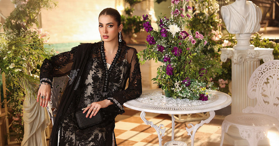 Maria B Embroidered Luxury Chiffon Unstitched 3Pc Suit MPC-26-101