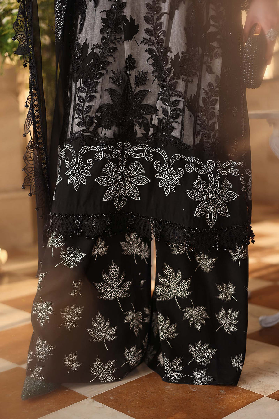 Maria B Embroidered Luxury Chiffon Unstitched 3Pc Suit MPC-26-101