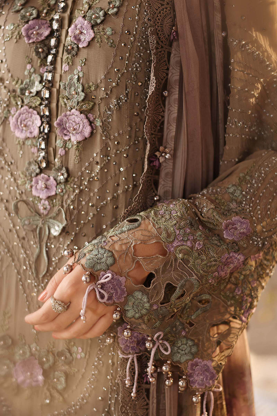 Maria B Embroidered Luxury Chiffon Unstitched 3Pc Suit MPC-26-102