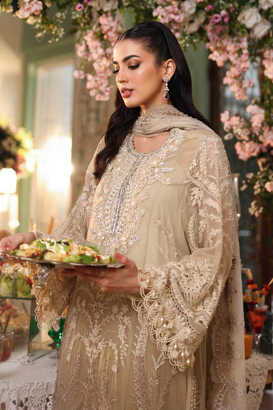 Maria B Embroidered Luxury Chiffon Unstitched 3Pc Suit MPC-26-103