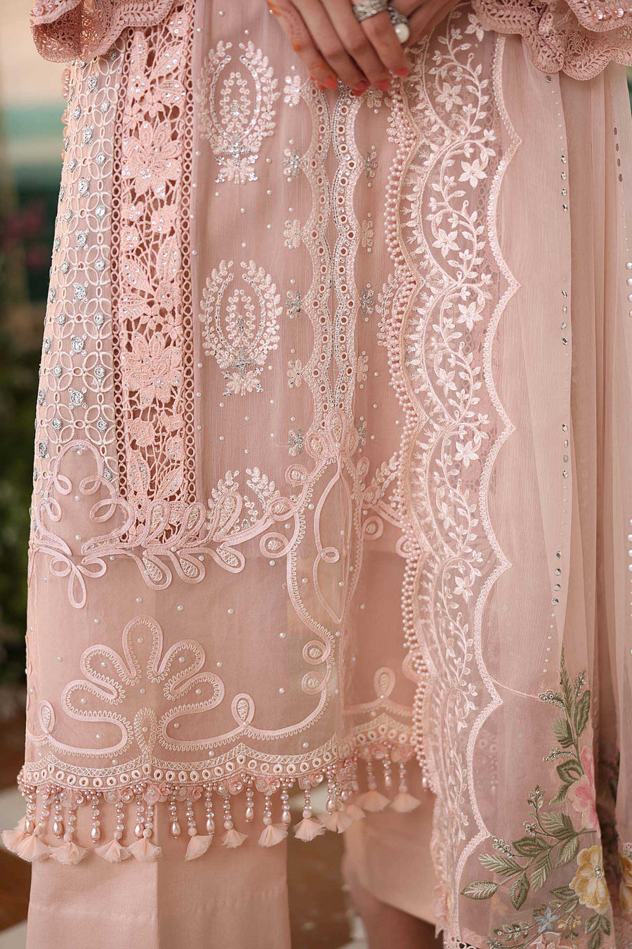 Maria B Embroidered Luxury Chiffon Unstitched 3Pc Suit MPC-26-104