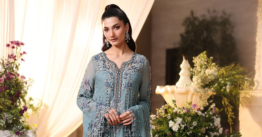 Maria B Embroidered Luxury Chiffon Unstitched 3Pc Suit MPC-26-106