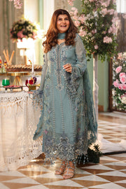 Maria B Embroidered Luxury Chiffon Unstitched 3Pc Suit MPC-26-106