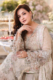 Maria B Embroidered Luxury Chiffon Unstitched 3Pc Suit MPC-26-107