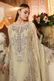 Maria.B Embroidered Luxury Chiffon Unstitched 3Pc Suit MPC-26-208