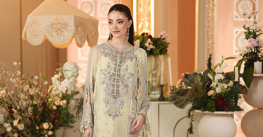 Maria.B Embroidered Luxury Chiffon Unstitched 3Pc Suit MPC-26-208