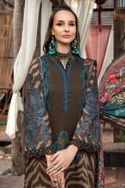 Maria.B M.Prints Unstitched Embroidered Lawn 3Pc Suit MPT-1804-B