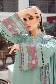 Maria.B MPrints Embroidered Linen Unstitched 3Pc Suit MPT-2001-A