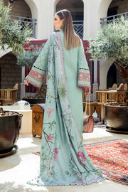 Maria.B MPrints Embroidered Linen Unstitched 3Pc Suit MPT-2001-A