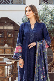 Maria.B MPrints Embroidered Linen Unstitched 3Pc Suit MPT-2001-B