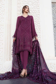 Maria.B MPrints Embroidered Linen Unstitched 3Pc Suit MPT-2003-B
