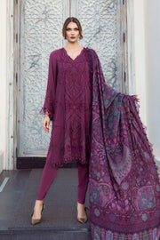 Maria.B MPrints Embroidered Linen Unstitched 3Pc Suit MPT-2003-B