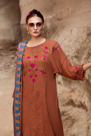 Maria.B MPrints Embroidered Linen Unstitched 3Pc Suit MPT-2004-A