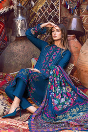 Maria.B MPrints Embroidered Linen Unstitched 3Pc Suit MPT-2004-B