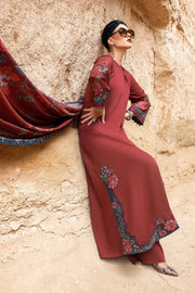 Maria.B MPrints Embroidered Linen Unstitched 3Pc Suit MPT-2005-A