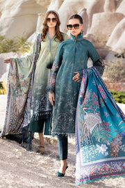 Maria.B MPrints Embroidered Linen Unstitched 3Pc Suit MPT-2007-B