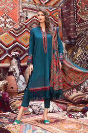 Maria.B MPrints Embroidered Linen Unstitched 3Pc Suit MPT-2008-A