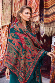 Maria.B MPrints Embroidered Linen Unstitched 3Pc Suit MPT-2008-A