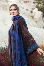 Maria.B MPrints Embroidered Linen Unstitched 3Pc Suit MPT-2008-B