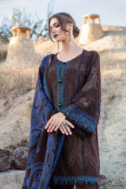 Maria.B MPrints Embroidered Linen Unstitched 3Pc Suit MPT-2008-B