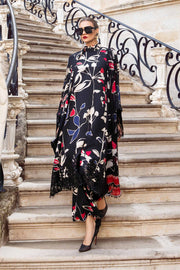Maria.B MPrints Embroidered Linen Unstitched 3Pc Suit MPT-2009-B